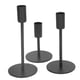 thumbnail image 4 of Candelabro cónico BuyWeek 3 piezas Candelabros negros, 4 of 14