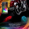 thumbnail image 3 of XK Glow Curb FX Bluetooth XKchrome App Waterproof LED Projector Welcome Light Flame Style 2pc, 3 of 5