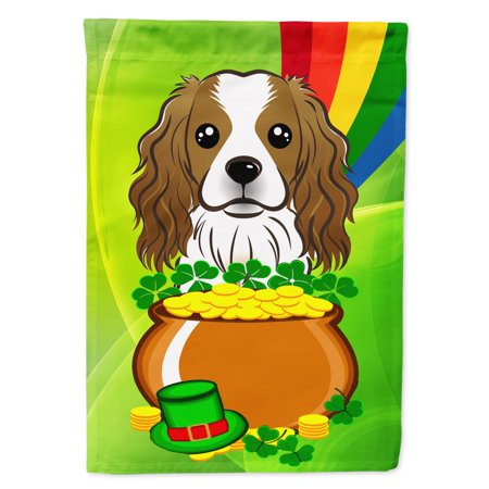 Carolines Treasures BB1968GF Cavalier Spaniel St. Patricks Day Flag Garden Size   Small  multicolor
