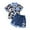 Blue, variant on Gerichy Boys Summer Outfits Toddler Boys Short Sleeve Cartoon Animal Prints T Shirt Tops Shorts Child Kids Set&Outfits