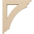 thumbnail image 3 of Ekena Millwork 3 1/2"W x 24"D x 28"H Thorton Traditional Rough Cedar Woodgrain TimberThane Bracket, Primed Tan, 3 of 6