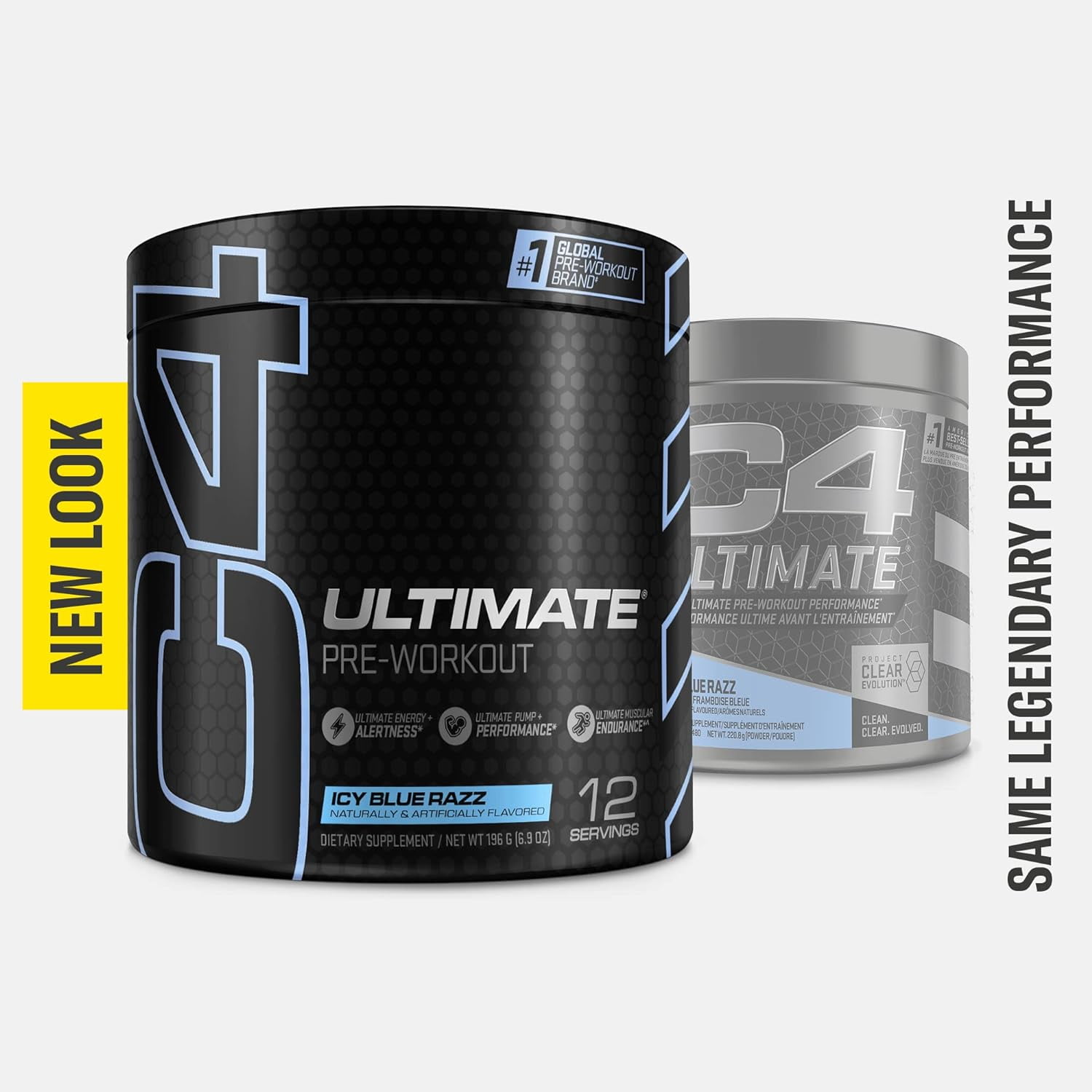 Cellucor C4 Ultimate Pre Workout Powder ICY Blue Raz | Sugar
