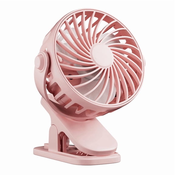 Mini Fan Rechargeable Fan Rotating Hanging Clip Fan Portable Office Bedroom Dormitory Outdoor Fan Gifts Pink,1 * Clip Fan 1 * usb cable,Pink