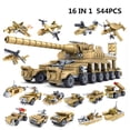 thumbnail image 3 of Bloques de construcción de tanque militar para niños, juguete de ladrillos para armar tanque militar M1a2 alemán, serie Army Tiger, código 2023, 3 of 3