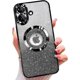 thumbnail image 1 of Funda magnética con purpurina para iPhone 16, compatible con MagSafe, protección total, delgada, a prueba de golpes y arañazos, con protector de lente de cámara y red antipolvo para mujer, 1 of 7