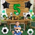 thumbnail image 5 of Soccer Party Decorations, Soccer Foil Balloons, Number 5Foil Balloons for Kids Soccer Fans Birthday Party, Soccer Game Day Party Decorations, 5 of 7