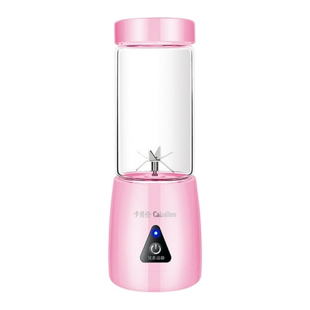 

USB Electric Juice Cup Juice Mixerblender Mini Portable Rechargeable Juice Mixerblender Mixer Capped 400ML Water Bottle Home Juicer D