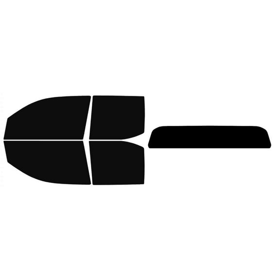 The Tint Effect Precut Window Tint Kit Compatible with Toyota Tacoma Double Cab Truck (2024-2025)(Full truck with Solid Rear Windshield: 5%) Automotive Film