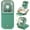 F30 Green, variant on SOONHUA Handheld Fan, Portable Mini Fan With Mobile Phone Bracket Function, USB Rechargeable Fan 3000mAh 3 Speeds Battery Operated Desk Hand Neck Cooling 5 in 1 Fan, Electric Fan for Travel Camp, Pink