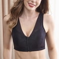 thumbnail image 5 of UP TO 15% OFF! Women's Zipper Front Closure Sports Bra Racerback Yoga Bras, Black, L, 5 of 8