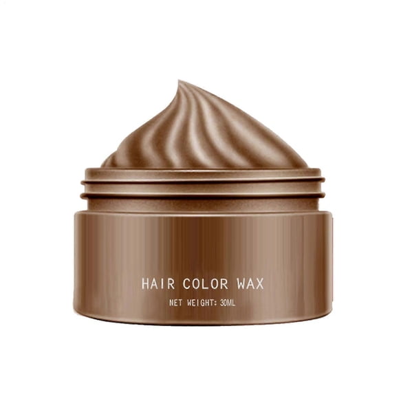 Cera colorante para el cabello, color marrón, 45 g. Tinte y fijador instantáneo y temporal. Lavable. De origen vegetal. Para todas las edades.
