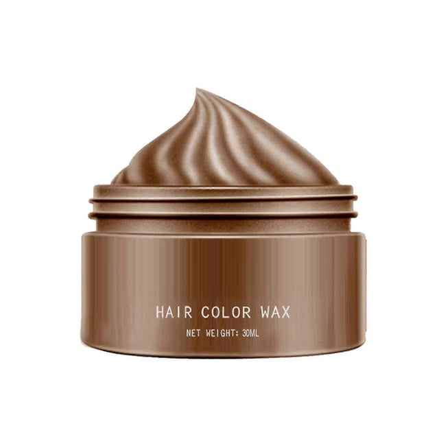 Cera colorante para el cabello, color marrón, 45 g. Tinte y fijador instantáneo y temporal. Lavable. De origen vegetal. Para todas las edades.