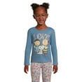 thumbnail image 2 of 365 Kids from Garanimals Girls Peanuts Graphic Tee with Long Sleeves, Sizes 4-10, 2 of 5