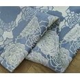 thumbnail image 5 of Olivia Gray PNK24108 53 x 84 in. Kayla Floral Textured Jacquard Single Rod Pocket Curtain Panel, Blue, 5 of 5