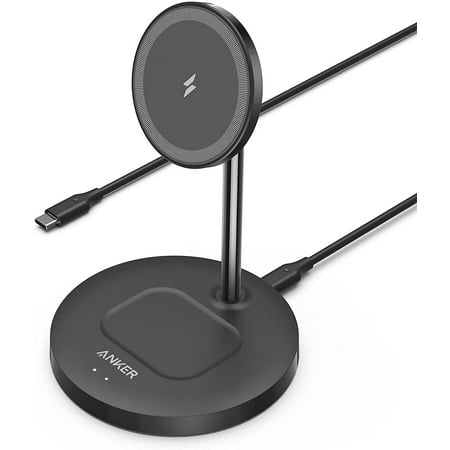 Anker Wireless Charging Stand,PowerWave 2-in-1 Magnetic Stand Lite Only for iPhone 13 ,Black