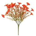 thumbnail image 2 of Autumn Trumpet Artificial Flower in Orange, Realistic Faux Fall Flowers for Porch, Front Door, Garden, and Outdoor Seasonal DécorIndoor/Outdoor Decor, 2 of 9
