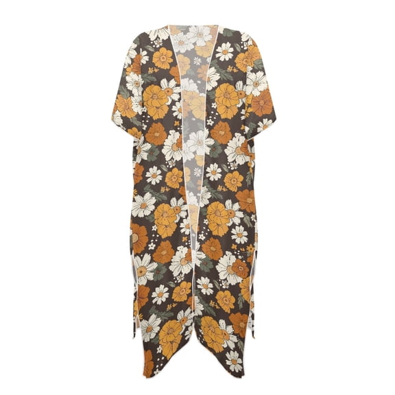 HELLHERO High Quality Fabrics Bathing Suit Cover Up for Summer Long Quick Dry Floral