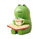 thumbnail image 1 of Cute Desktop Ornaments Office Station Ornaments Green+white, 1 of 5