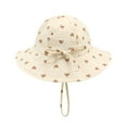 thumbnail image 4 of RMGVDSD Toddler Baby Girl Sun Hat Adjustable Bucket Hat Kids Summer Outings Vacation Picnics Casual Outfits Lightweight Sun Hats, 4 of 4