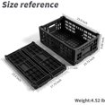 thumbnail image 4 of QTJH Bac de Rangement Pliable, Boîte de Rangement en Plastique Robuste de 52 Litres, Noir (1), 4 of 6