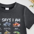 thumbnail image 4 of Splozh Boys Short Sleeve Shirt 18 24 Months 2T 3T 4T 5T Crewneck Graphic Tees Cotton Daily Wear for Kids Boys Summer Shirts Boys Summer Clothes,Black,3-4 Years, 4 of 6