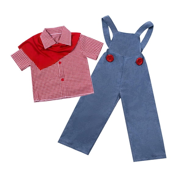Disfraz Infantil con Tirantes y Pantalón para Fiestas, Espectáculos, Cumpleaños, M