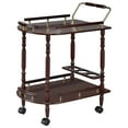 thumbnail image 1 of Bowery Hill Chariot de Service en Merlot et Laiton, 1 of 3