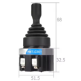 thumbnail image 2 of 2 Way Position Monolever Switch Joystick 30mm Toggle Joystick Rocker Switches Reset Momentary Self Latching Switch, 2 of 6