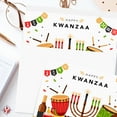 thumbnail image 2 of Happy Kwanzaa Greeting Cards with Envelopes Set, African American Celebration Card, Colorful and Bright Seven Candles Design | 4.25 x 5.5” | 10 per Pack, 2 of 6