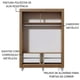 thumbnail image 5 of Ropero Closet Madesa Dallas Plus 2 Puertas Corredizas con Espejo 4 Cajones y Pies MM, 5 of 5