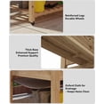 thumbnail image 3 of Historyli Jardinera elevada de madera de 122 x 61 x 81 cm de alto. Maceta con ruedas bloqueables y estante inferior de almacenamiento. Forro impermeable. Ideal para exteriores,interiores,hierbas, 3 of 6