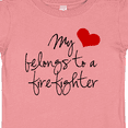 thumbnail image 4 of Inktastic My Heart Belongs Firefighter Girls Baby T-Shirt, 4 of 5
