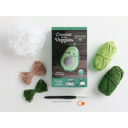 Crochet Your Veggies Amigurumi Kits Crochet Your Veggies Amigurumi Kit Avocado: Everything You Need Is Included: 100%-Cotton Yarn, Crochet Hook, Stitch Mark, Book 4, (Hardcover)