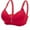 Red, variant on Bigersell Longline Bras for Women Summer Long Line Bras Women Full-Figure Bra Style R3241 V-Neck Full-Coverage Bras Hook and Eye Bra Closure Women Size Long Line Sports Bra Black 44
