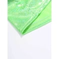 thumbnail image 7 of Manyakai Kids Boys Girls Shiny Metallic Crop Tank Top Jazz Hip Hop Dance Costumes Club Party Music Fluorescent_Green 150, 7 of 7