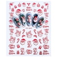 thumbnail image 4 of Coofit 3 Sheets Xmas Nail Stickers Fashion 3D Tree Fingernail Stickers Manicure Decals, 4 of 10