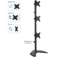 thumbnail image 5 of VIVO Triple Monitor Desk Stand/Mount Free Standing Vertical 3 Screens up to 27", 5 of 6