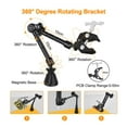 thumbnail image 3 of Magnetic Flexible Arm Soldering Third Hand PCB Holder With 360 ° Rotating Hot Air Gun Stand Welding Workbench ,Easy to Use, 3 of 5