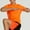 Orange, variant on Elvqul Short Sleeve Shirts for Men Black Mens Solid Pullover Tops Casual Stylish Round Neck Shirts