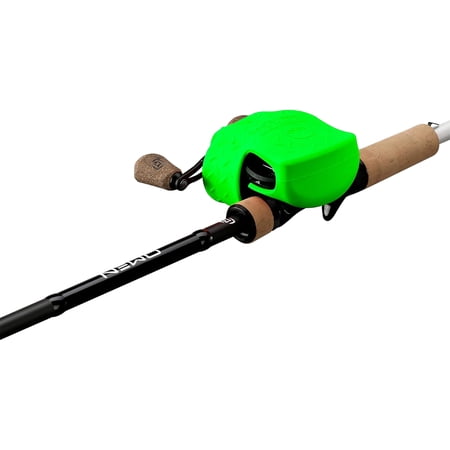 13 Fishing Skull Cap Baitcast Reel Cover - Lime Green