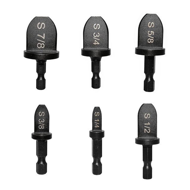 Juego de reparación de HVAC, expansor de tubo de cobre para aire acondicionado, broca expansora de tubo Manual, broca de tubo de Cobre blando, 6 uds.