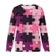 thumbnail image 4 of Sudadera de cuello redondo transpirable cómoda de manga larga con estampado de moda para mujer Fridja  fjkfkj7449, 4 of 5