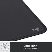 Logitech Mouse Pad - Studio Series, Computer Mouse Mat with Anti-slip Rubber Base, Easy Gliding, Spill-Resistant Surface, Graphite