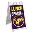 thumbnail image 1 of Lunch Special $4.99 (24" X 36") Standard A-Frame Signicade, Includes Decal Applied To Stand, 1 of 4