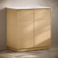 thumbnail image 4 of St. Tropez 36" Freestanding Bathroom Vanity in Natural Oak with 3-Hole Widespread Sink Top, 4 of 7