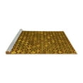thumbnail image 2 of Ahgly Company Machine Washable Indoor Round Abstract Yellow Modern Area Rugs, 8' Round, 2 of 4
