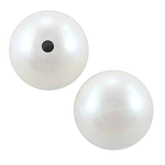Preciosa Crystal Nacre Round Pearl 4mm Pearlescent White (Package of 40)