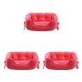 thumbnail image 4 of Transemion Dog Bed Washable For Clean And Odor-Free Sleeping Area Two Size For Choice rose red S 3Set, 4 of 6