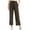 Coffee, variant on Women's Cropped Travel Pants with Drawstring Waist, Lightweight High-Waisted Lounge Trousers Comfortable Loose-Fit Ankle Athletic Pants S-XL