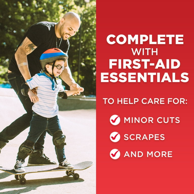 Johnson & Johnson Compact First Aid Kit, 160 pc, All-Purpose Johnson & Johnson Compact First Aid Kit, 160 pc, All-Purpose